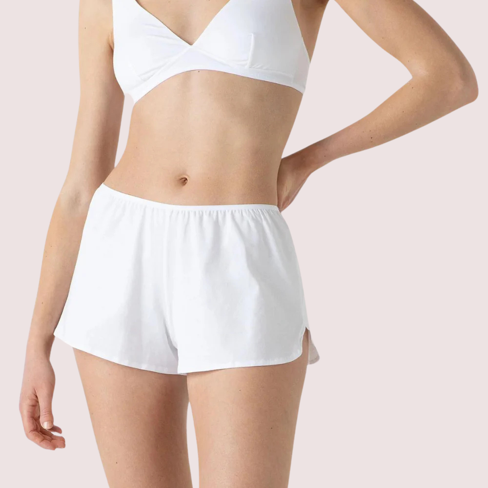 White cotton French knickers