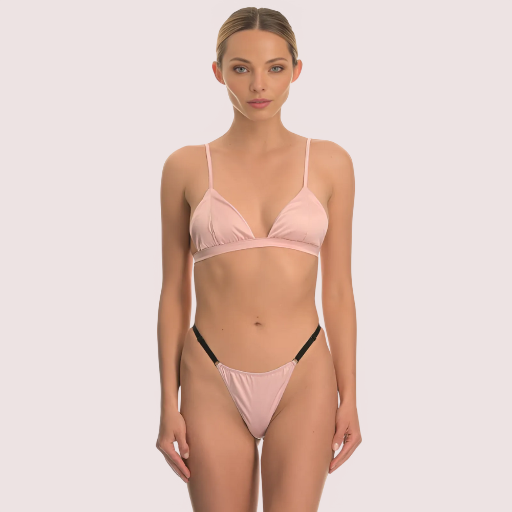 Silk bra set for women