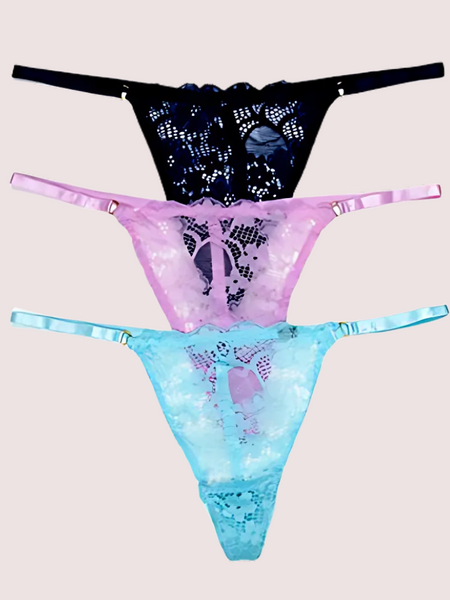 3 Pack Women’s G-String Lace Underwear