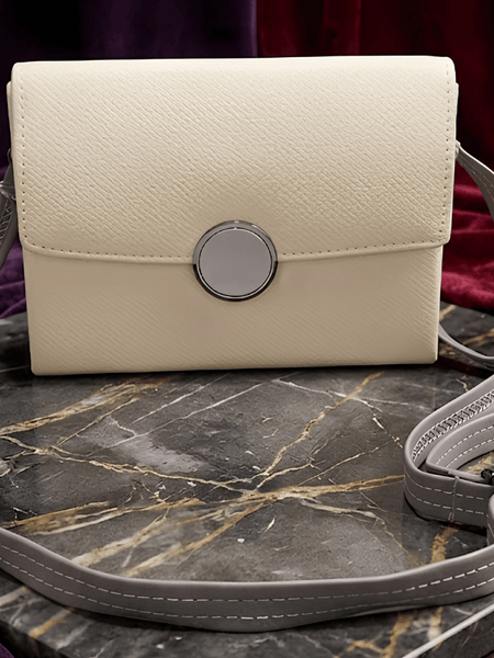 Ivory Aura Elegant Sling Clutch Bag