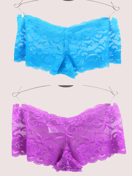 Buy Smart & Sexy Pack Of 2 Mixed Lace Boyshorts