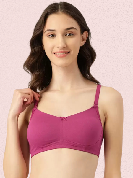 Breathable Cotton Non-Padded Bra – Women’s 2-Pack