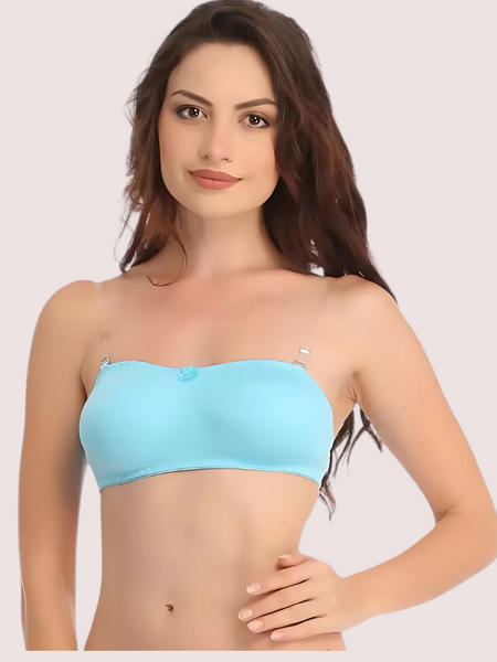 Women's Comfy Wirefree Micro Touch Stretch Tube Bra