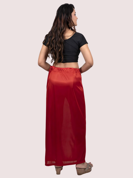 Women's Glimmering silk Stretchable Underskirt for Sarees