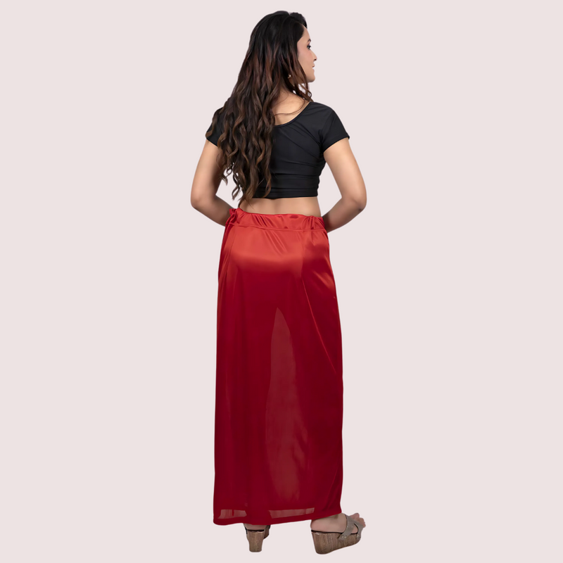 Women's Glimmering silk Stretchable Underskirt for Sarees