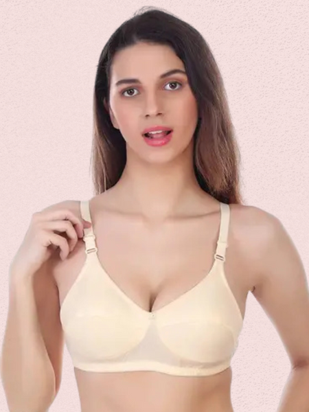 महिलाओं के लिए रोज़ाना पहनने वाली कॉटन नॉन-पैडेड ब्रा (2 का पैक)