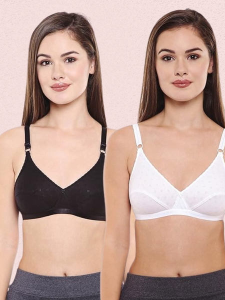 Women’s Cotton Classic Regular Bra – Pack of 2