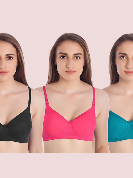 Women Full Coverage Lightly Padded Multicolor Bra
