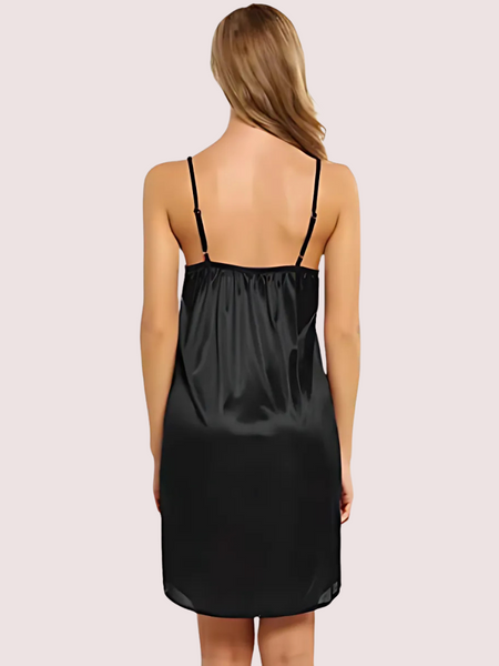 Women's Knee-Length Satin Nightdress