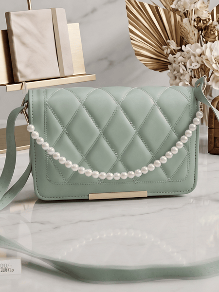 Elegant Pearl Chain Crossbody Handbag