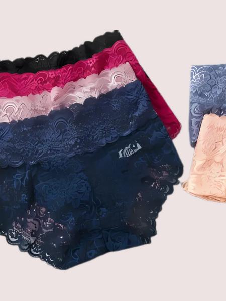 Women's  Beautiful Lace Panties Pack (of 3)