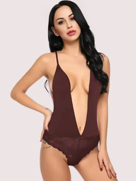 Chic and Comfy Sheer Nightwear Bodysuit