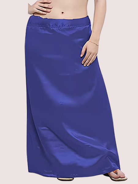 Black & Blue Satin Petticoat Combo (Free Size)