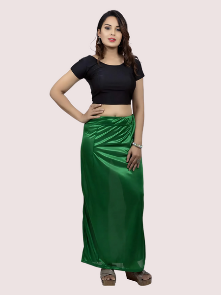 Indian Saree Shining Solid areas for silk Slips Skirt For Her.