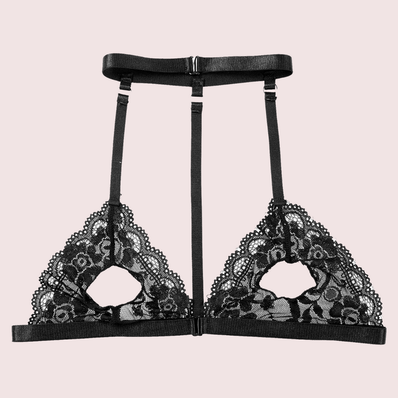 Midnight Temptation Sheer Lace Bralette