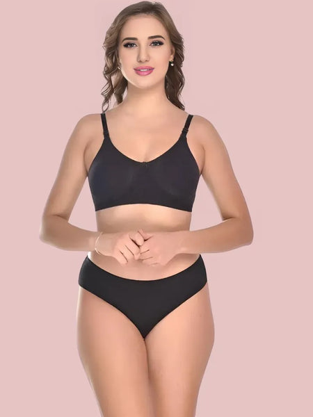 सॉफ्ट ईज़ कॉटन कम्फर्ट - ब्रा और पैंटी सेट (2-पैक)