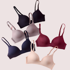 2 Pack Luxury seamless padded push up bra