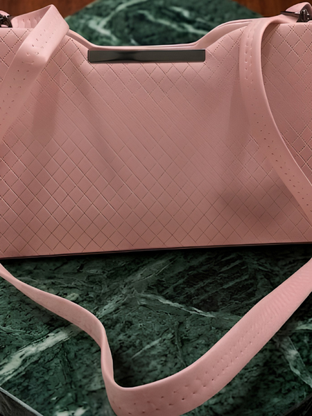 BlushAura Textured Pink Sling Bag for Women
