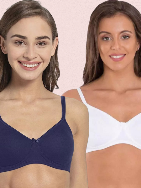 Women’s Cotton All-Day Wear Bra – Non-Wired, 2-Pack