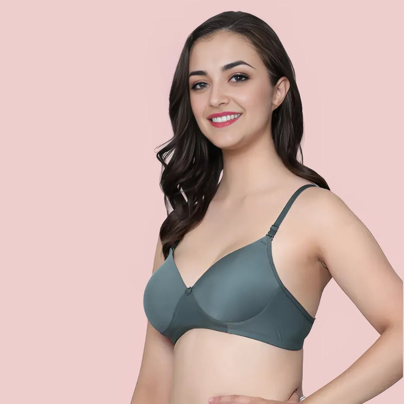 जेंटल लिफ्ट नॉन-वायर्ड पैडेड ब्रा सेट - 3 का पैक