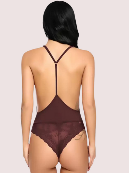 Chic and Comfy Sheer Nightwear Bodysuit