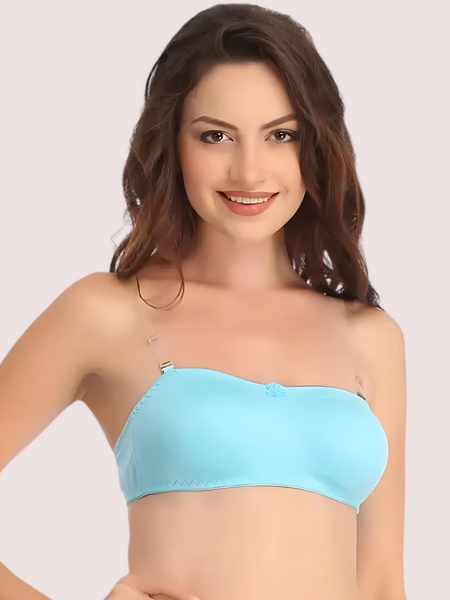 Women's Comfy Wirefree Micro Touch Stretch Tube Bra